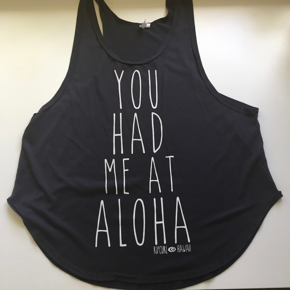 Aloha Rip curl Hawaii tank top